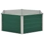Arriate elevado de acero galvanizado verde 129x129x46 cm de vidaXL, Maceteros y jardineras - Ref: Foro24-47015, Precio: 45,52...