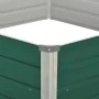 Arriate elevado de acero galvanizado verde 129x129x46 cm de vidaXL, Maceteros y jardineras - Ref: Foro24-47015, Precio: 45,52...
