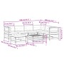 Muebles de jardín 8 pzas y cojines madera maciza pino de vidaXL, Conjuntos de jardín - Ref: Foro24-3250624, Precio: 836,99 €,...