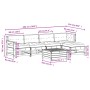 Set muebles jardín 6 pzas con cojines madera maciza pino blanco de vidaXL, Conjuntos de jardín - Ref: Foro24-3250929, Precio:...