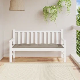 Cojín de banco de jardín tela Oxford gris taupé 150x50x7 cm de vidaXL, Cojines para sillas y sofás - Ref: Foro24-361610, Prec...