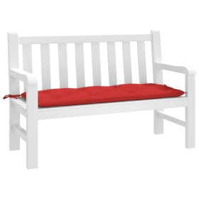 Cojín de banco de jardín tela Oxford rojo 120x50x7 cm de vidaXL, Cojines para sillas y sofás - Ref: Foro24-361589, Precio: 28...
