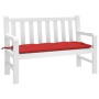 Cojín de banco de jardín tela Oxford rojo 120x50x7 cm de vidaXL, Cojines para sillas y sofás - Ref: Foro24-361589, Precio: 28...