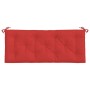 Cojín de banco de jardín tela Oxford rojo 120x50x7 cm de vidaXL, Cojines para sillas y sofás - Ref: Foro24-361589, Precio: 28...