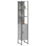 Armario de baño madera de ingeniería gris Sonoma 33x33x185,5 cm de vidaXL, Tocadores - Ref: Foro24-842474, Precio: 90,69 €, D...