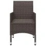 Juego de comedor para jardín 7 piezas con cojines marrón de vidaXL, Conjuntos de jardín - Ref: Foro24-3095867, Precio: 580,12...