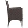 Juego de comedor para jardín 7 piezas con cojines marrón de vidaXL, Conjuntos de jardín - Ref: Foro24-3095867, Precio: 580,12...