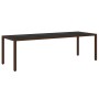 Juego de comedor de jardín 11 piezas ratán sintético marrón de vidaXL, Conjuntos de jardín - Ref: Foro24-3095929, Precio: 816...