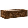 Tumbona con cajones madera ingeniería roble ahumado 75x190 cm de vidaXL, Camas y somieres - Ref: Foro24-3280262, Precio: 165,...