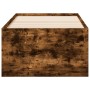 Tumbona con cajones madera ingeniería roble ahumado 75x190 cm de vidaXL, Camas y somieres - Ref: Foro24-3280262, Precio: 165,...