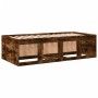 Tumbona con cajones madera ingeniería roble ahumado 75x190 cm de vidaXL, Camas y somieres - Ref: Foro24-3280262, Precio: 165,...