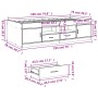 Tumbona con cajones madera ingeniería roble ahumado 75x190 cm de vidaXL, Camas y somieres - Ref: Foro24-3280262, Precio: 165,...