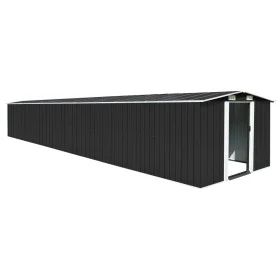 Cobertizo jardín acero galvanizado gris antracita 257x779x181cm de vidaXL, Cobertizos - Ref: Foro24-47034, Precio: 940,25 €, ...