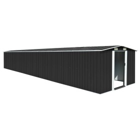 Cobertizo jardín acero galvanizado gris antracita 257x779x181cm de vidaXL, Cobertizos - Ref: Foro24-47034, Precio: 957,13 €, ...