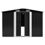 Cobertizo jardín acero galvanizado gris antracita 257x779x181cm de vidaXL, Cobertizos - Ref: Foro24-47034, Precio: 940,25 €, ...