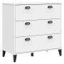 Cajonera VIKEN madera de ingeniería blanca de vidaXL, Taquillas y armarios de almacenamiento - Ref: Foro24-374920, Precio: 12...