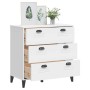 Cajonera VIKEN madera de ingeniería blanca de vidaXL, Taquillas y armarios de almacenamiento - Ref: Foro24-374920, Precio: 12...
