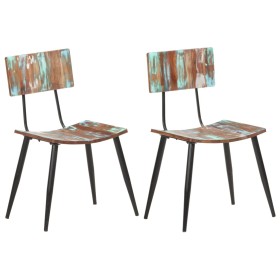 Sillas de comedor 2 unidades madera maciza reciclada de vidaXL, Sillas de comedor - Ref: Foro24-287901, Precio: 191,65 €, Des...