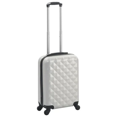 Maleta con ruedas trolley rígida plateada brillante ABS de vidaXL, Maletas - Ref: Foro24-91892, Precio: 57,20 €, Descuento: %