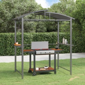 Cenador barbacoa estante lateral acero antracita 210x114x230 cm de vidaXL, Carpas y cenadores - Ref: Foro24-360139, Precio: 3...