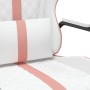 Silla gaming cuero sintético blanco y rosa de vidaXL, Sillones para videojuegos - Ref: Foro24-3143795, Precio: 105,19 €, Desc...