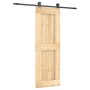 Puerta corredera con herrajes madera maciza de pino 70x210 cm de vidaXL, Puertas - Ref: Foro24-3203050, Precio: 159,54 €, Des...