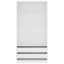 Armario de madera contrachapada blanco 100x50x200 cm de vidaXL, Armarios roperos - Ref: Foro24-800603, Precio: 220,56 €, Desc...