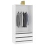 Armario de madera contrachapada blanco 100x50x200 cm de vidaXL, Armarios roperos - Ref: Foro24-800603, Precio: 220,56 €, Desc...