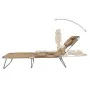 Folding lounger with head cushion and adjustable backrest gray by vidaXL, Loungers - Ref: Foro24-44296, Price: 68,93 €, Disco...