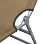 Folding lounger with head cushion and adjustable backrest gray by vidaXL, Loungers - Ref: Foro24-44296, Price: 68,93 €, Disco...
