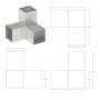 Conectores de postes en forma de Y metal galvanizado 91x91 mm de vidaXL, Postes de cerca - Ref: Foro24-145473, Precio: 22,31 ...