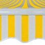 Toldo plegable de operación manual 600 cm amarillo y blanco de vidaXL, Toldos - Ref: Foro24-276354, Precio: 573,60 €, Descuen...