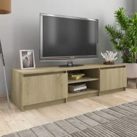 Mueble TV madera contrachapada color roble Sonoma 140x40x35,5cm de vidaXL, Muebles TV - Ref: Foro24-800651, Precio: 75,94 €, ...