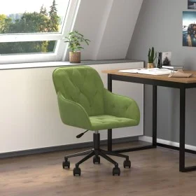 Silla de oficina giratoria de terciopelo verde claro de vidaXL, Sillas de oficina - Ref: Foro24-344870, Precio: 95,52 €, Desc...