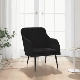 Schwarzer Samtsessel 63x76x80 cm von vidaXL, Sessel - Ref: Foro24-351459, Preis: 100,53 €, Rabatt: %