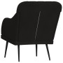 Sillón de terciopelo negro 63x76x80 cm de vidaXL, Sillones - Ref: Foro24-351459, Precio: 101,83 €, Descuento: %