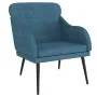 Sillón de terciopelo azul 63x76x80 cm de vidaXL, Sillones - Ref: Foro24-351444, Precio: 99,32 €, Descuento: %