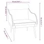 Sillón de terciopelo azul 63x76x80 cm de vidaXL, Sillones - Ref: Foro24-351444, Precio: 99,32 €, Descuento: %