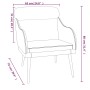 Sillón de terciopelo azul 63x76x80 cm de vidaXL, Sillones - Ref: Foro24-351444, Precio: 94,13 €, Descuento: %