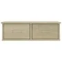 Estante cajones pared contrachapada color roble 60x26x18,5cm de vidaXL, Estantes y estanterías - Ref: Foro24-800588, Precio: ...