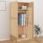 Armario de madera contrachapada color roble Sonoma 90x52x200 cm de vidaXL, Armarios roperos - Ref: Foro24-800633, Precio: 186...