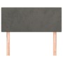 Cabecero de terciopelo gris oscuro 100x5x78/88 cm de vidaXL, Cabeceros y pies de cama - Ref: Foro24-345779, Precio: 40,63 €, ...