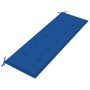 Banco de jardín 3 plazas madera maciza eucalipto y cojín 150 cm de vidaXL, Bancos de jardín - Ref: Foro24-3061006, Precio: 19...