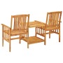 Sillas y mesita de jardín con cojines madera maciza acacia de vidaXL, Conjuntos de jardín - Ref: Foro24-3061293, Precio: 150,...