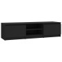 Mueble de TV madera contrachapada negro 140x40x35,5 cm de vidaXL, Muebles TV - Ref: Foro24-800649, Precio: 73,00 €, Descuento: %