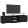 Mueble de TV madera contrachapada negro 140x40x35,5 cm de vidaXL, Muebles TV - Ref: Foro24-800649, Precio: 73,00 €, Descuento: %