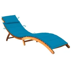 Gartenliege mit Kissen aus massivem Akazienholz von vidaXL, Liegen - Ref: Foro24-3061576, Preis: 177,77 €, Rabatt: %