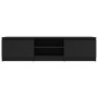 Mueble de TV madera contrachapada negro 140x40x35,5 cm de vidaXL, Muebles TV - Ref: Foro24-800649, Precio: 73,00 €, Descuento: %