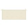Banco Batavia madera maciza de teca con cojín crema 120 cm de vidaXL, Bancos de jardín - Ref: Foro24-3062156, Precio: 215,48 ...