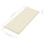 Banco Batavia madera maciza de teca con cojín crema 120 cm de vidaXL, Bancos de jardín - Ref: Foro24-3062156, Precio: 215,48 ...